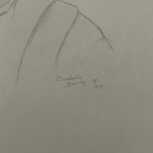 Graphite Pencil Art Drawings 2 Little Girls Photograph Portrait Elizabeth Dowdy - Picture 7 of 10